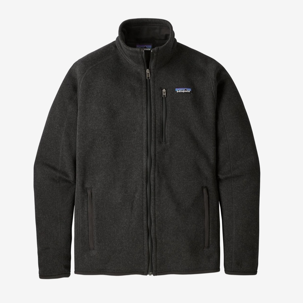 Men XL Black full zip Patagonia Better Sweater